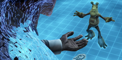 Gascon and Hologram officer