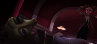 Padme knocks lolo out