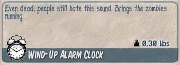 Wind-up alarm clock