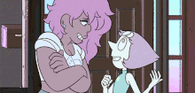Mystery Girl and Pearl.gif