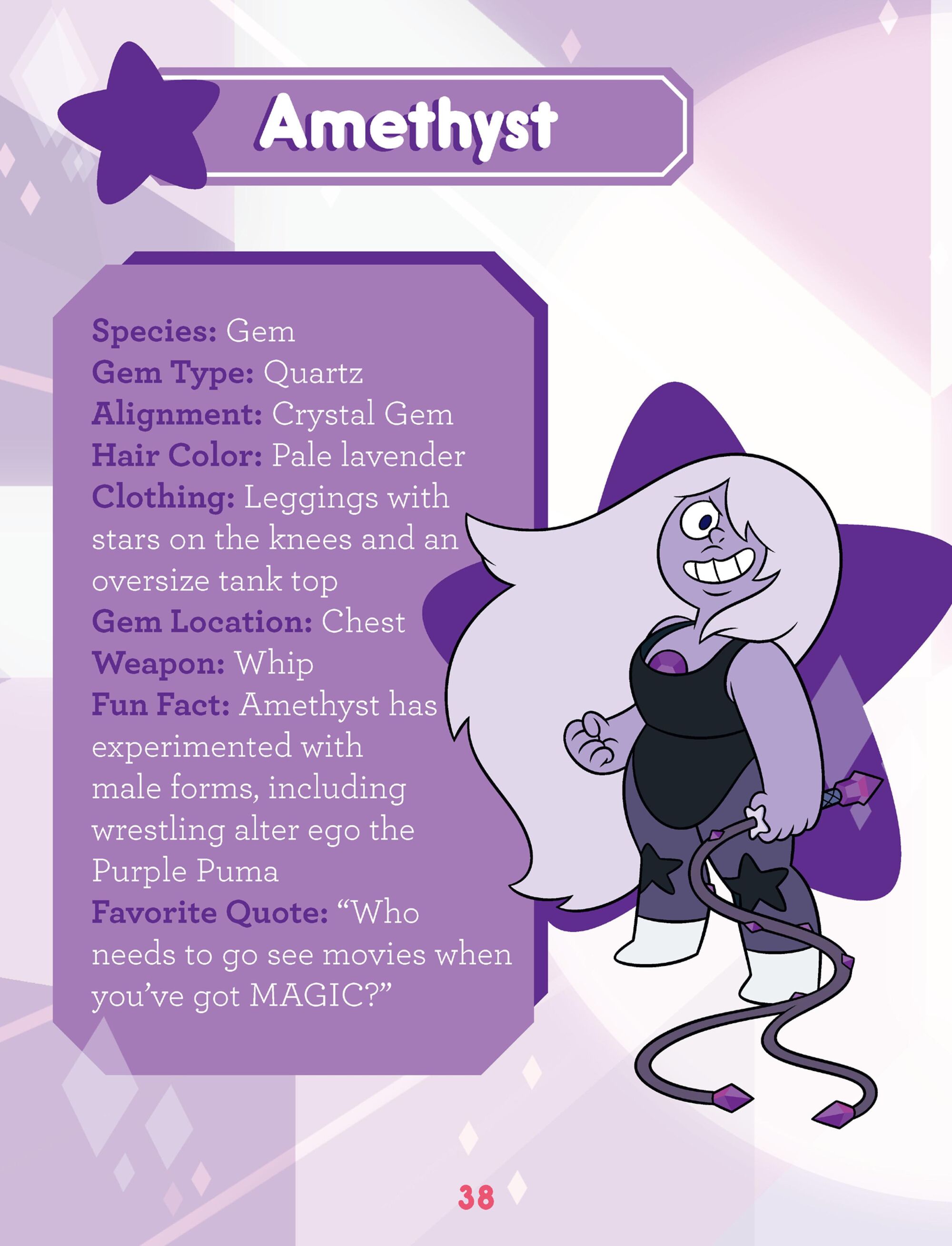 Image - Guide to the Crystal Gems - Amethyst.jpg | Steven Universe Wiki ...
