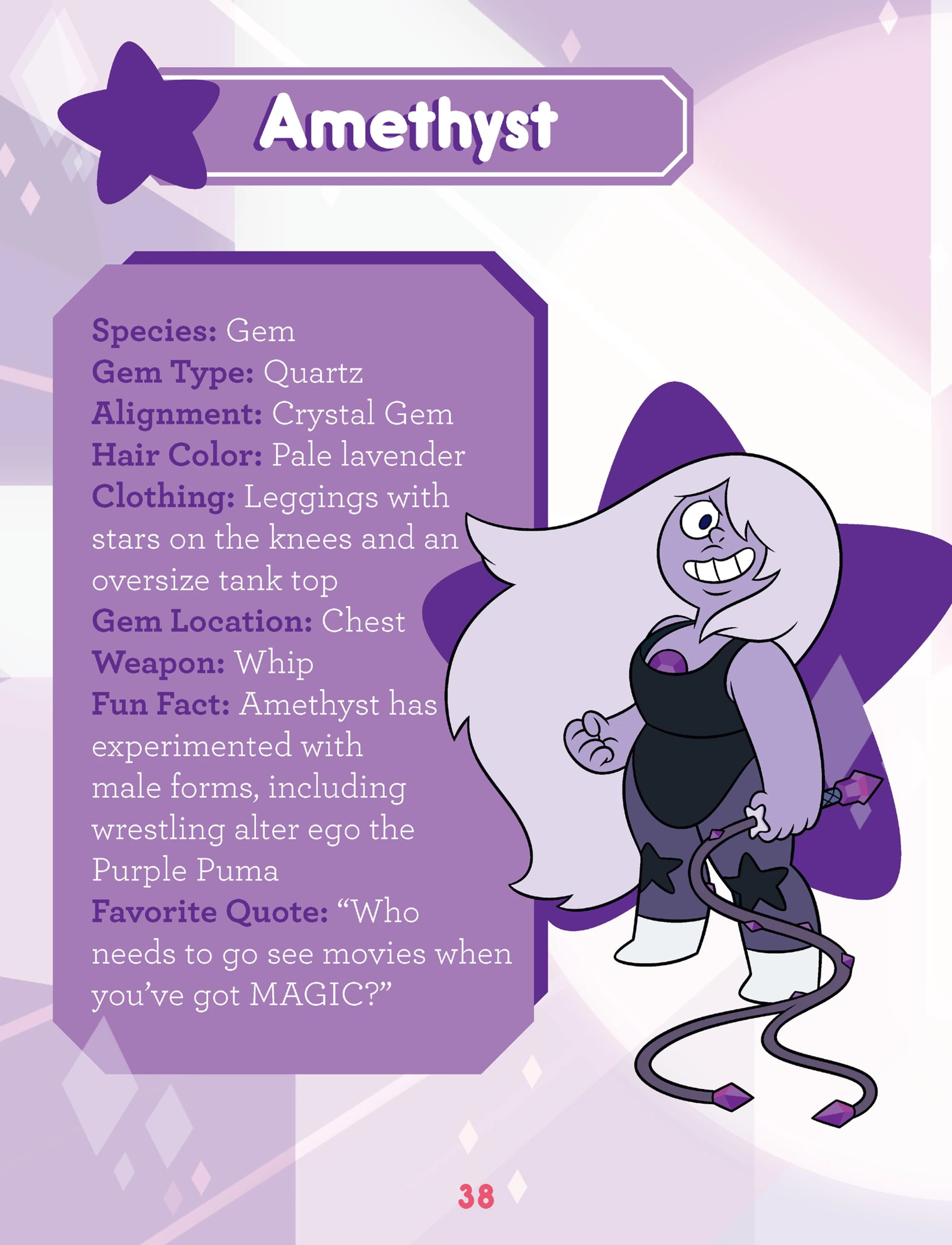 Image Guide to the Crystal Gems Amethyst.jpg Steven Universe Wiki FANDOM powered by Wikia
