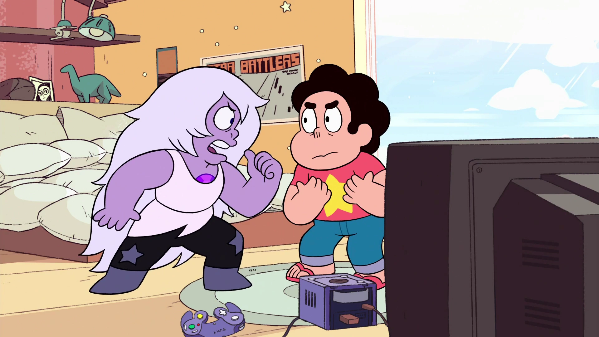 Image Steven vs. Amethyst 161.png Steven Universe Wiki FANDOM