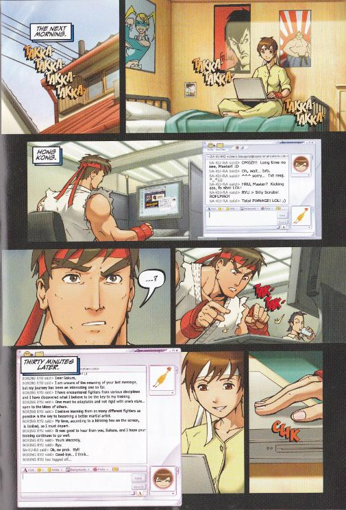 Image Ryu mentors Sakura over the Street Fighter Wiki