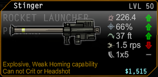 Stinger Rocket Launcer