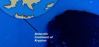 Antarctic Continent of Krypton