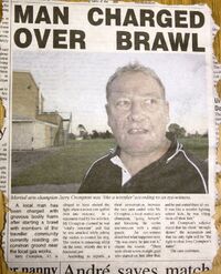 Brandy's dad in brawl
