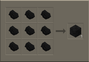 Solid Coal Block craft