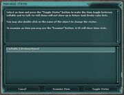 Junk sale interface