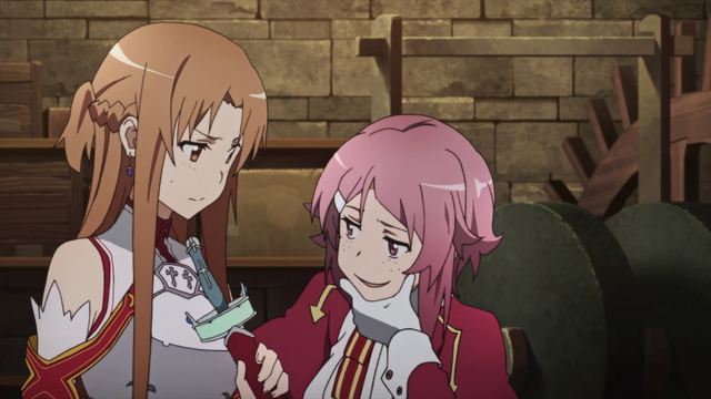 File:Lisbeth teasing Asuna.png
