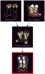 ResearchTree Plated boots