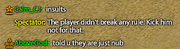 Spectator chatter