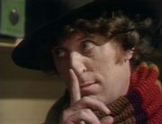 Fourth Doctor taps his nose