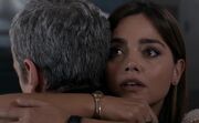 Clara hugs the Doctor goodbye (DIH)