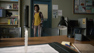Sibongile-Mlambo-Tamora-Monroe-knife-on-desk-Teen-Wolf-Season-6-Episode-12-Raw-Talent