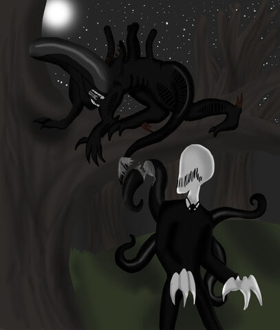 File:Alien Vs Slendy.jpg