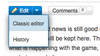 Classic editor select
