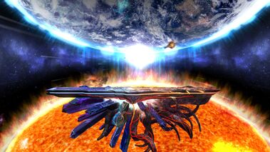 Sun and the earth