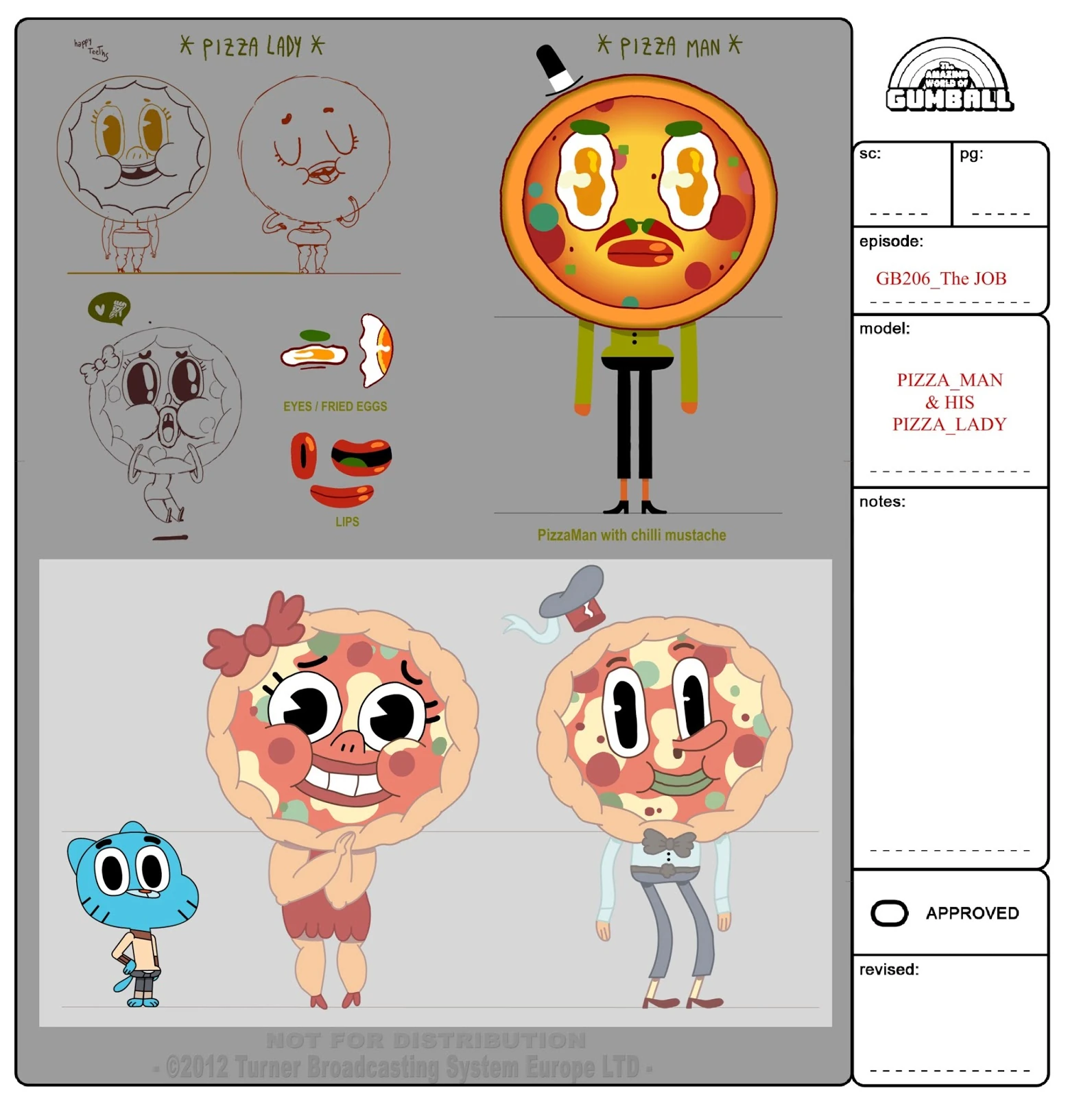 Image GB200 PIZZA Man+Lady.jpg The Amazing World of Gumball Wiki