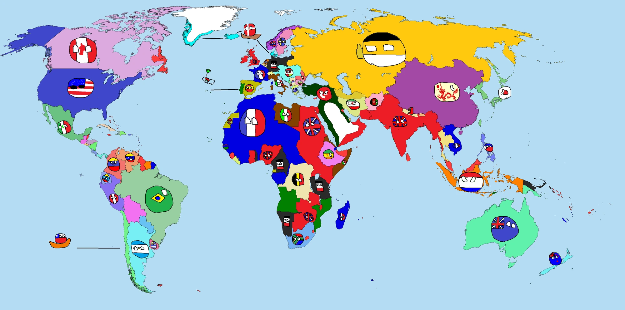 Карта мира 1914 года на русском в хорошем качестве политическая