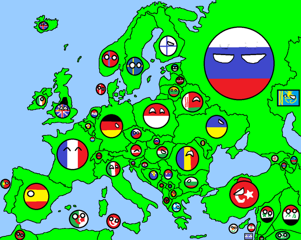 European Countryball Map Youtube