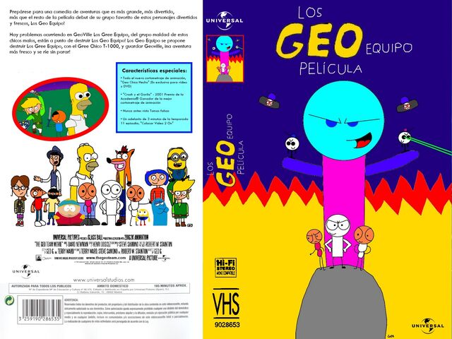 File:The Geo Team Movie Spanish VHS Front and Back.jpg