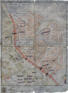 Mapa de La Zona de Cuarentena de Boston