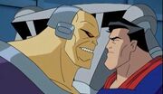Superman and Mongul meet
