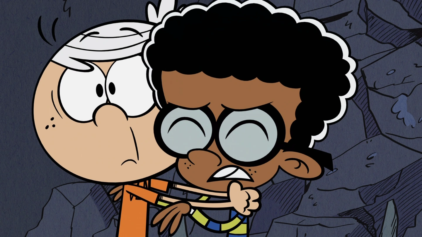Image S1E20A Linc and Clyde hugging scared.png The Loud House