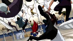 Reika defeating opponents