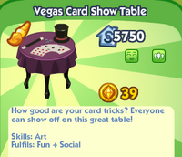 Vegas Card Show Table