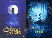 Swan Princsss vs Princess and the Frog early poster