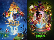 Swan Princsss vs Princess and the Frog poster