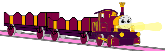 File:Lady with her Double Open-Topped Carriage & Shining Gold Lamps.png