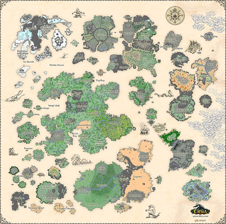 Tibia maps 8.54 maps