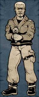 White Haired Vigilante Cardboard Character