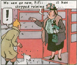 Fifi and woman