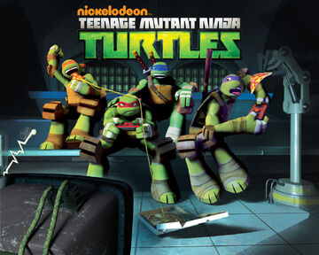 Teenage Mutant Ninja Turtles Nickolodien Pizza Eating Poster