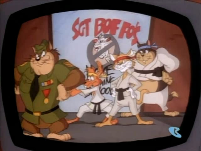 File:Sergeant Boffo Students Posing on TV.png