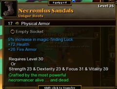 Necromius Sandals