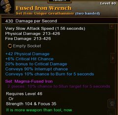 Fused Iron Wrench