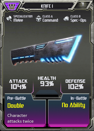 (Decepticons) Knife I