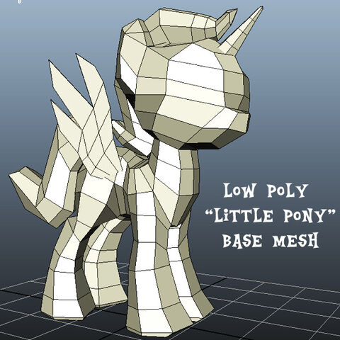 File:Low poly pony.jpg