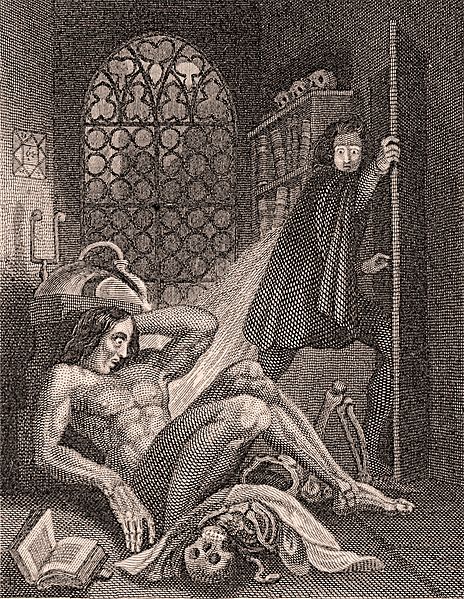 Frontispiece to Frankenstein 1831