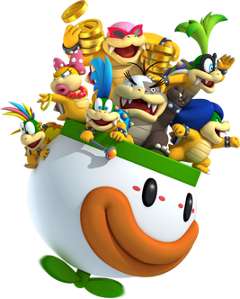 Koopalings in Clown Copter