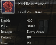 Red Rose Armor
