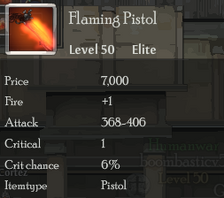 Flaming Pistol