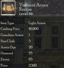 Viscount Armor Rec