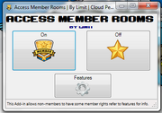 Access member rooms interface