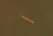 Hammer on the ground